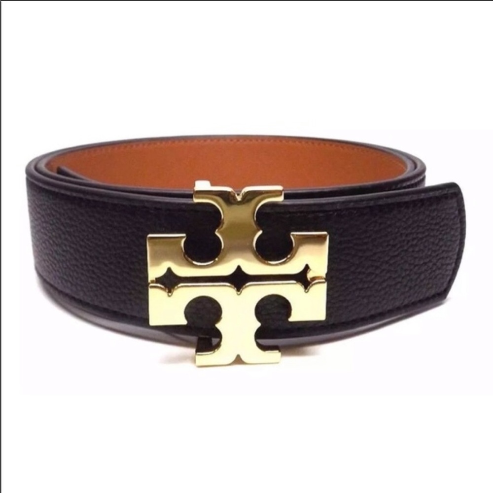 TORY BURCH Reversible Tigers eye belt